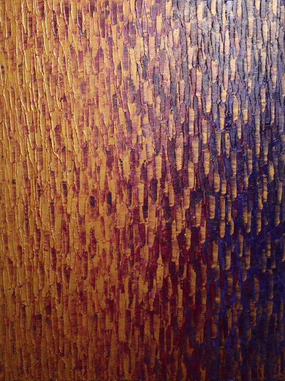 Fondu couleur cuivre magenta violet clair Jonathan Pradillon