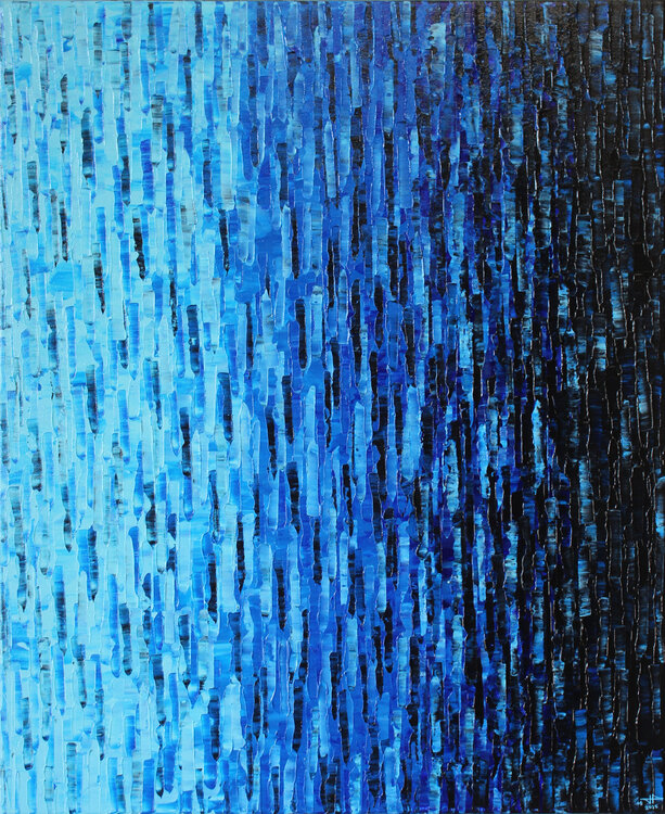 Dégradé de bleus Jonathan Pradillon