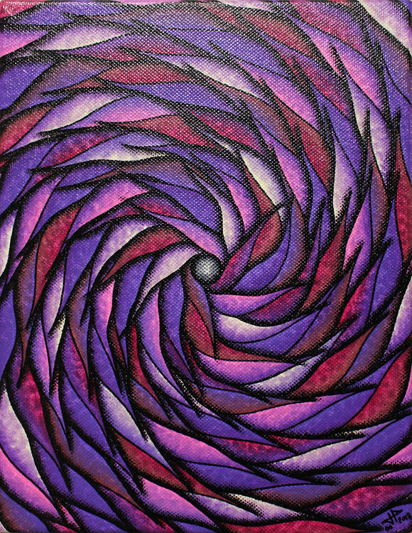 Spirale violacée Jonathan Pradillon