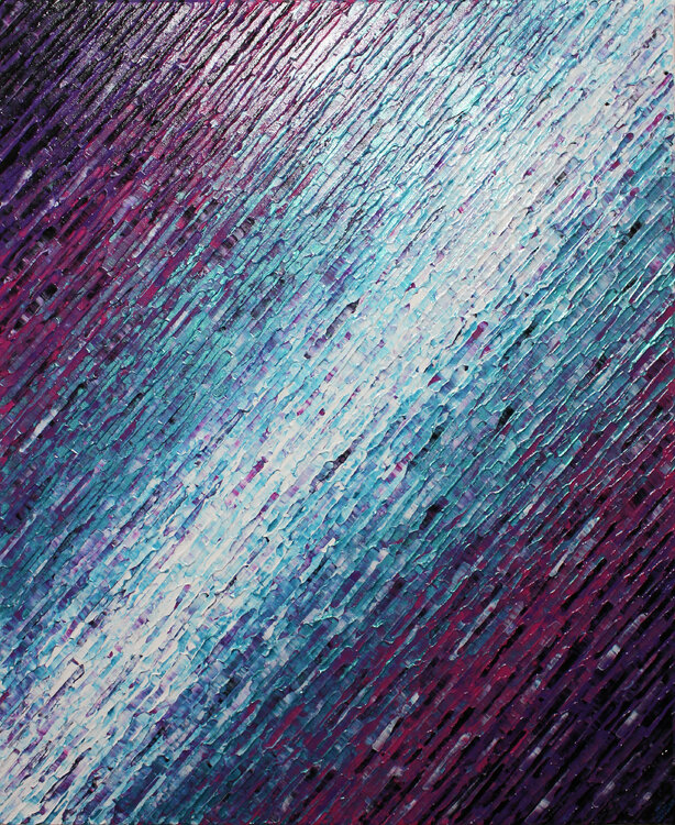 Texture couteau blanc bleue rose violette Jonathan Pradillon