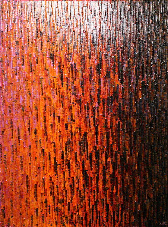 Fondu rose orange violet Jonathan Pradillon