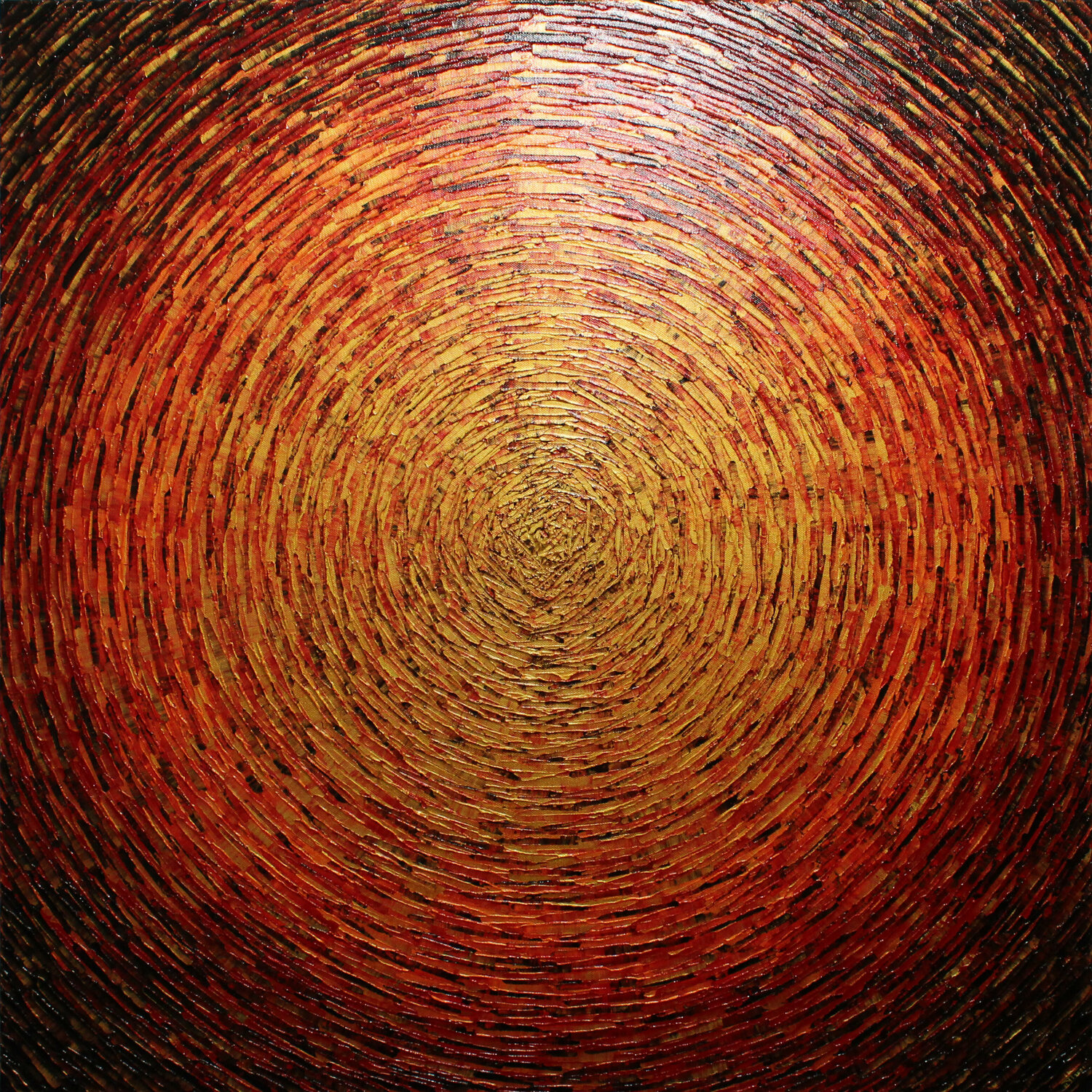 Grand éclat couleurs or orange rouge Jonathan Pradillon