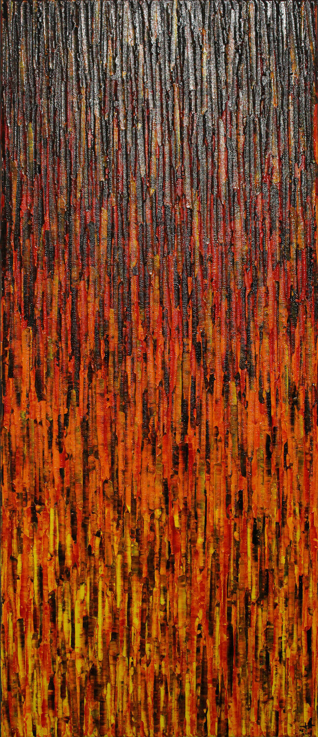 Matrice jaune orange rouge Jonathan Pradillon