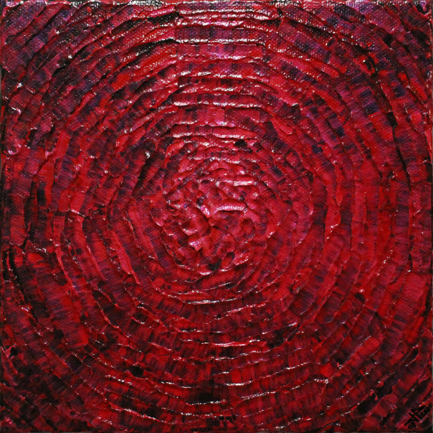 Petit éclat rouge iridescent Jonathan Pradillon