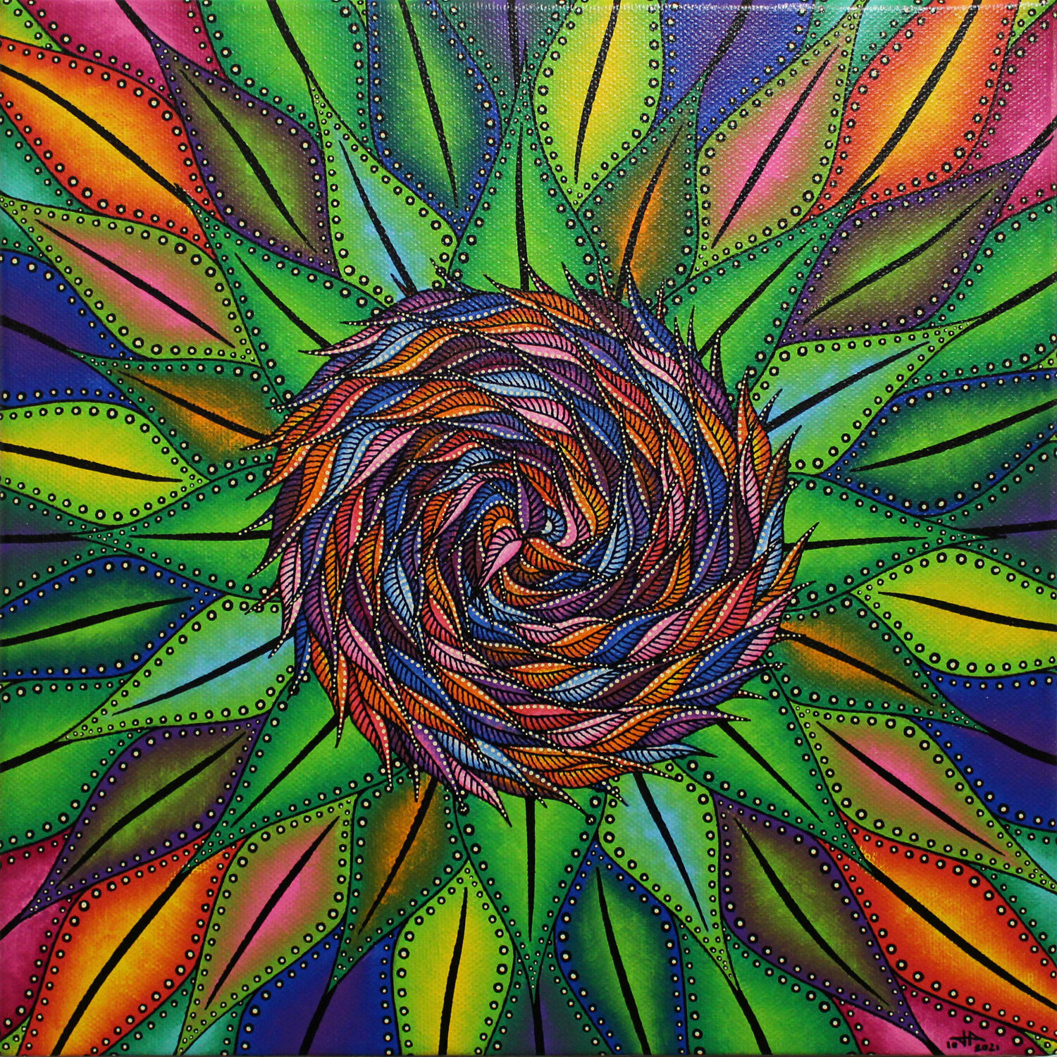 Végétation florale multicolore Jonathan Pradillon