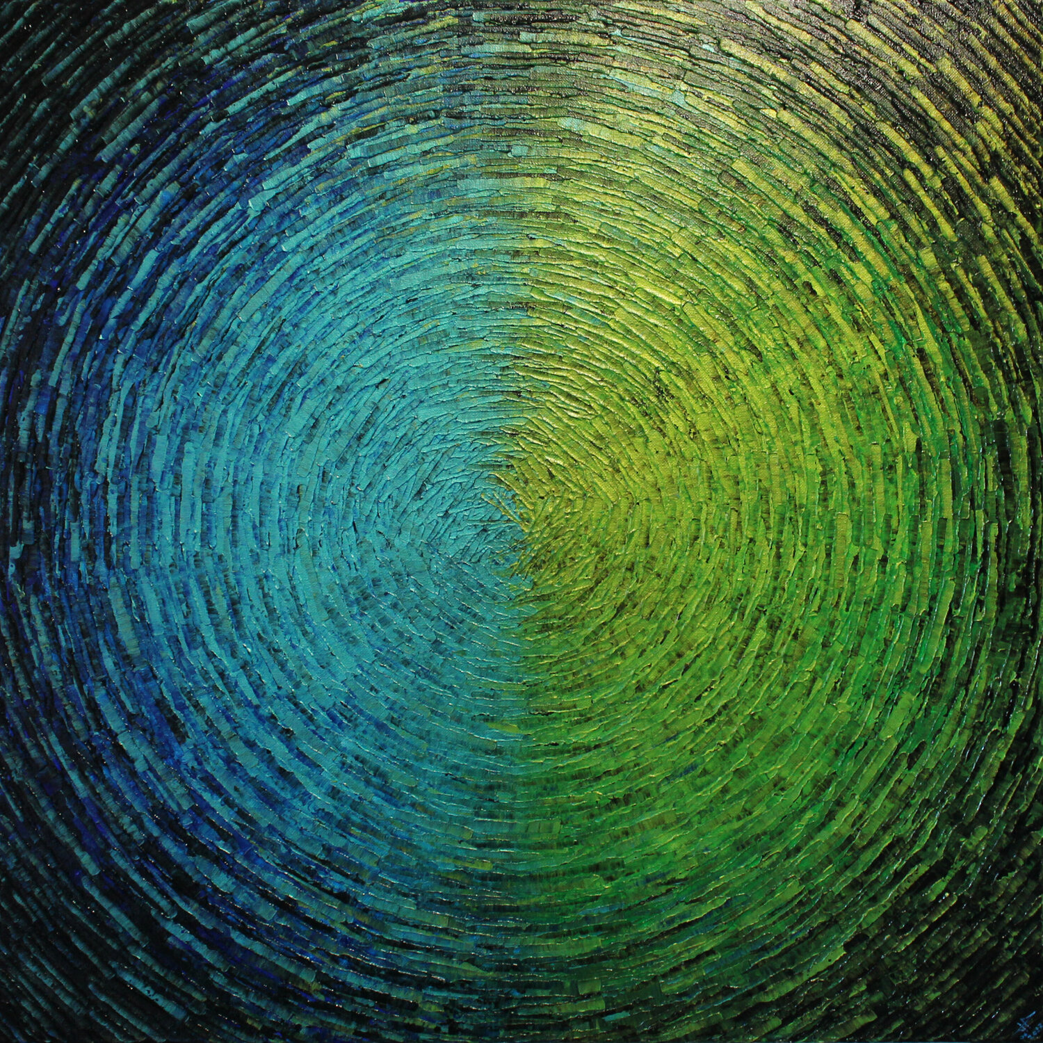 Éclat mixte bleu vert iridescent Jonathan Pradillon