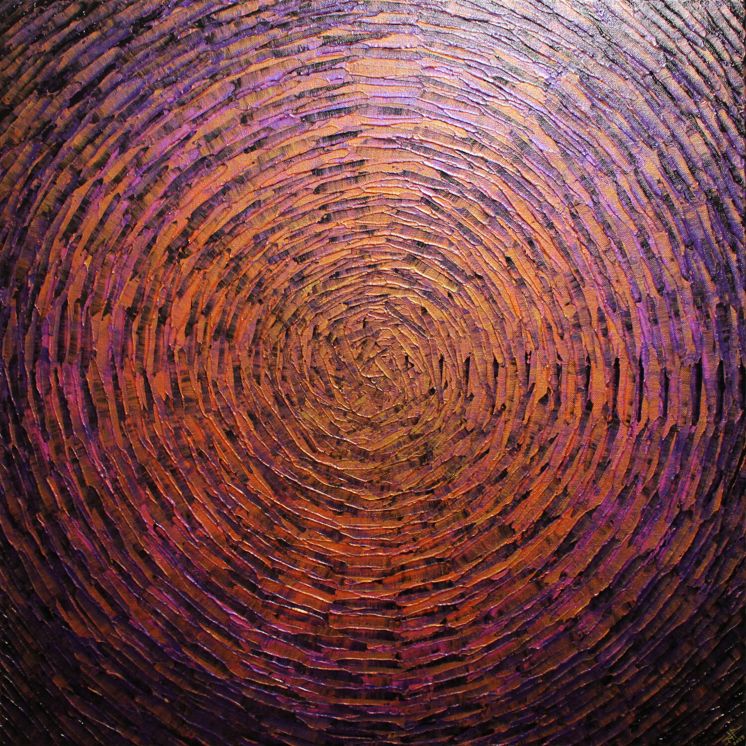 Éclat orange rose violet iridescent Jonathan Pradillon