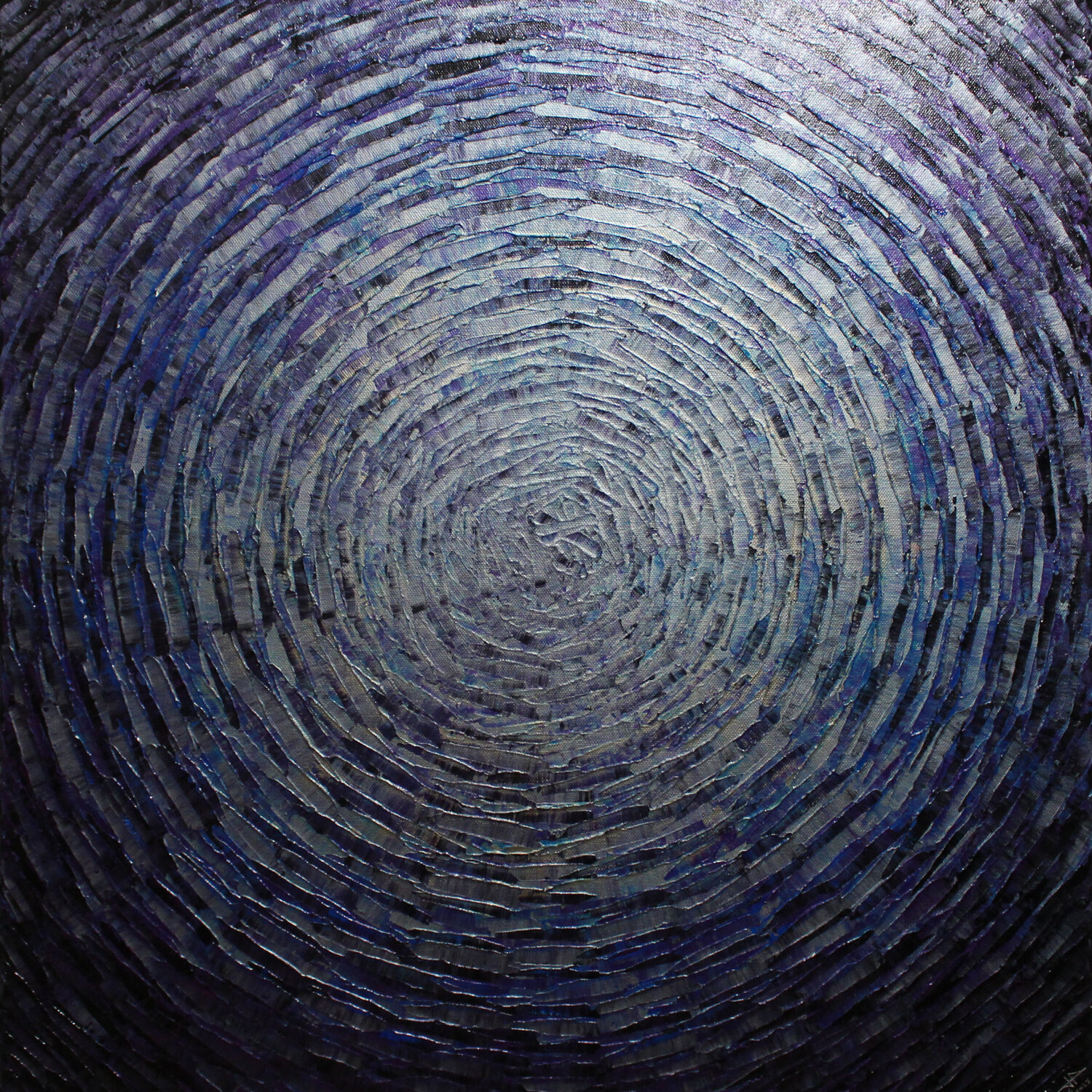 Éclat argent bleu violet Jonathan Pradillon