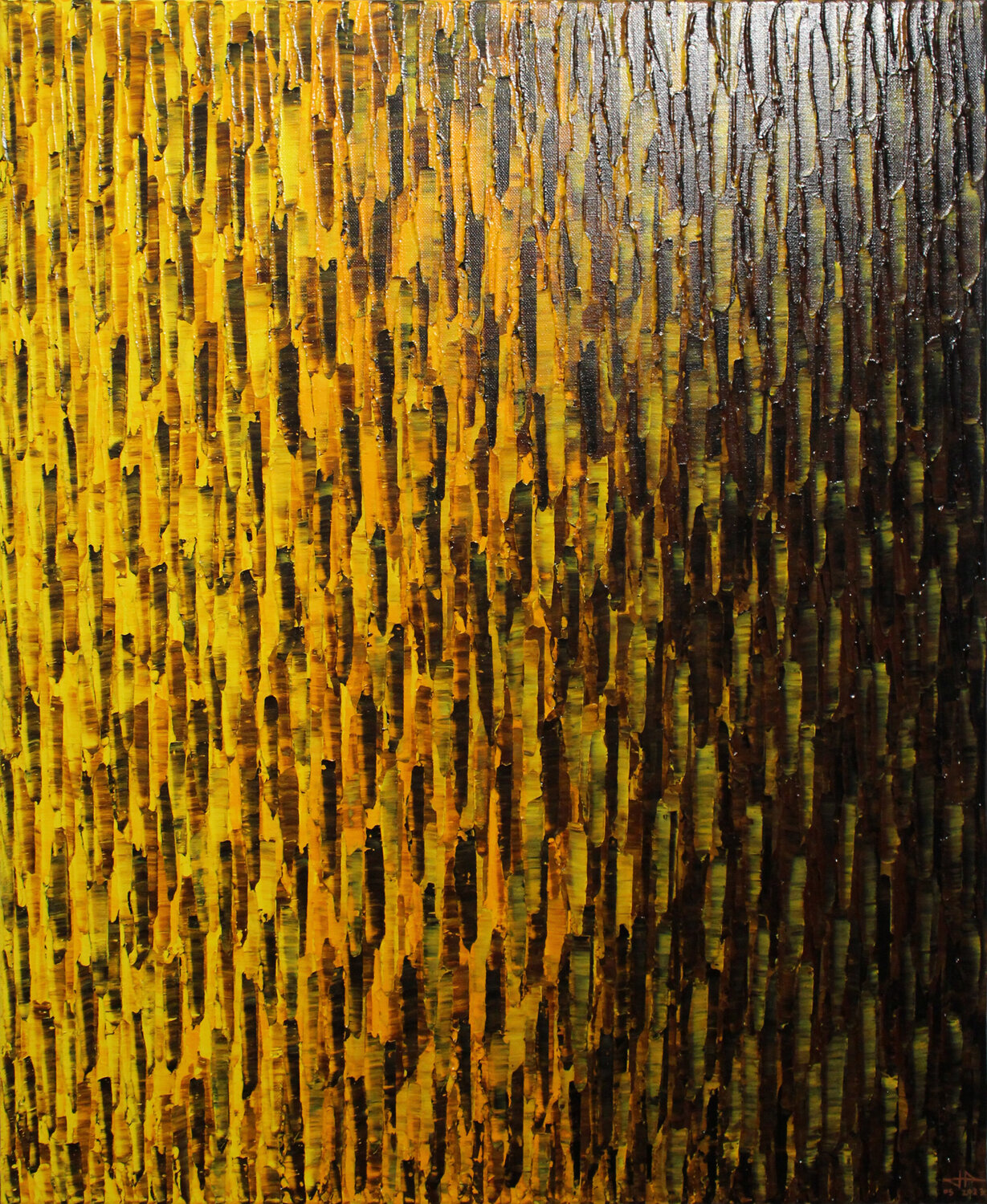 Fondu couleur jaune marron Jonathan Pradillon