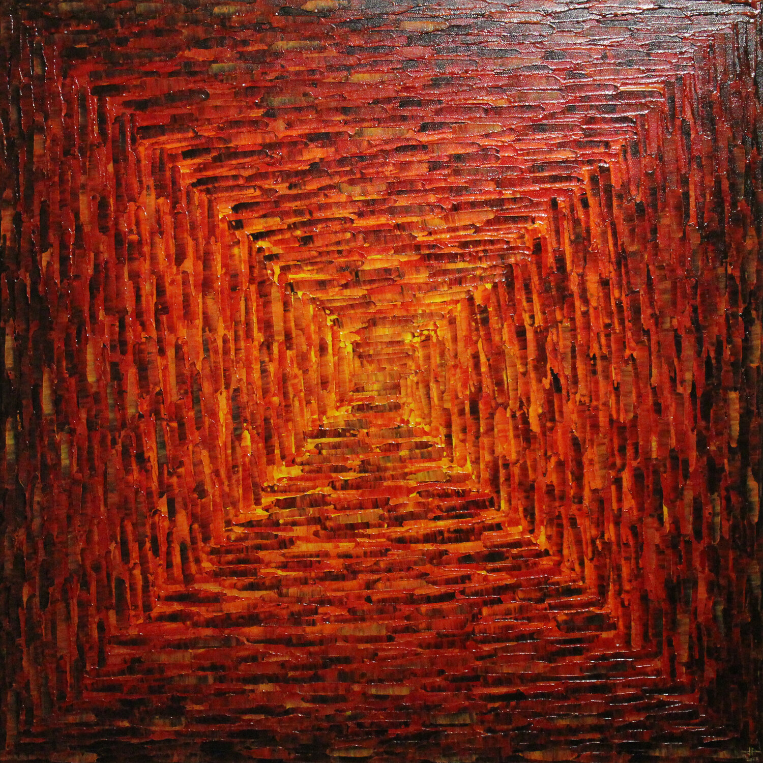 Grand dégradé carré chaleureux Jonathan Pradillon