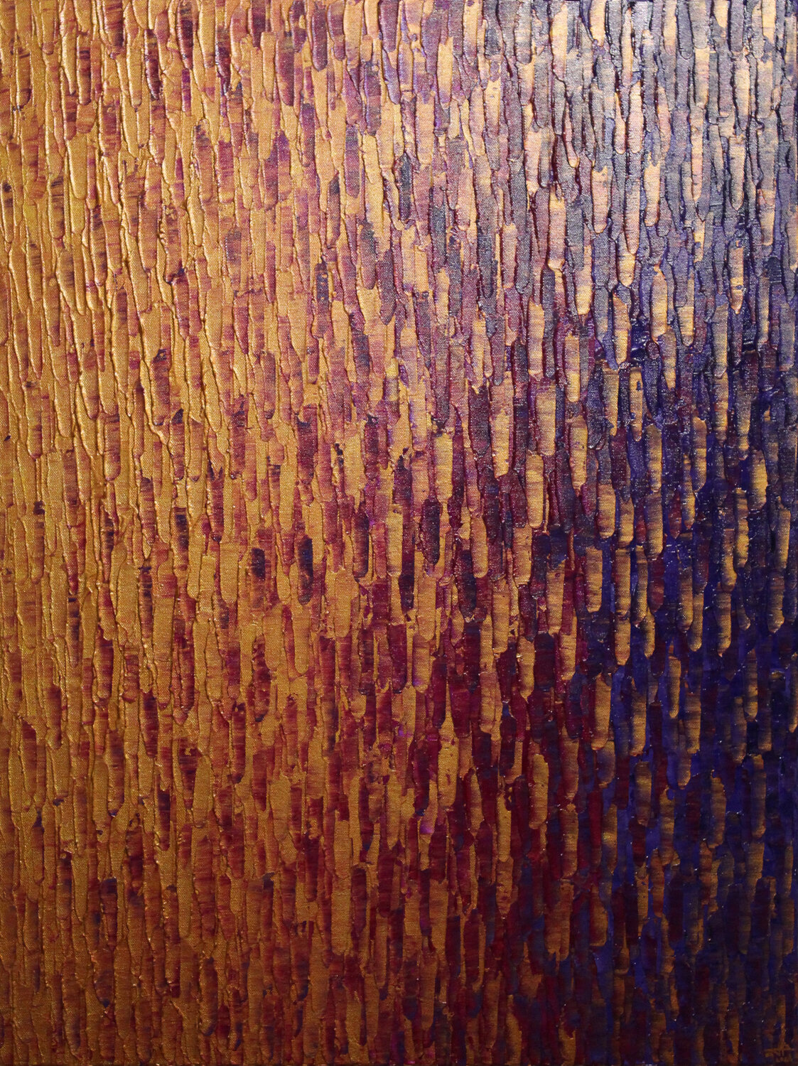 Fondu couleur cuivre magenta violet clair Jonathan Pradillon
