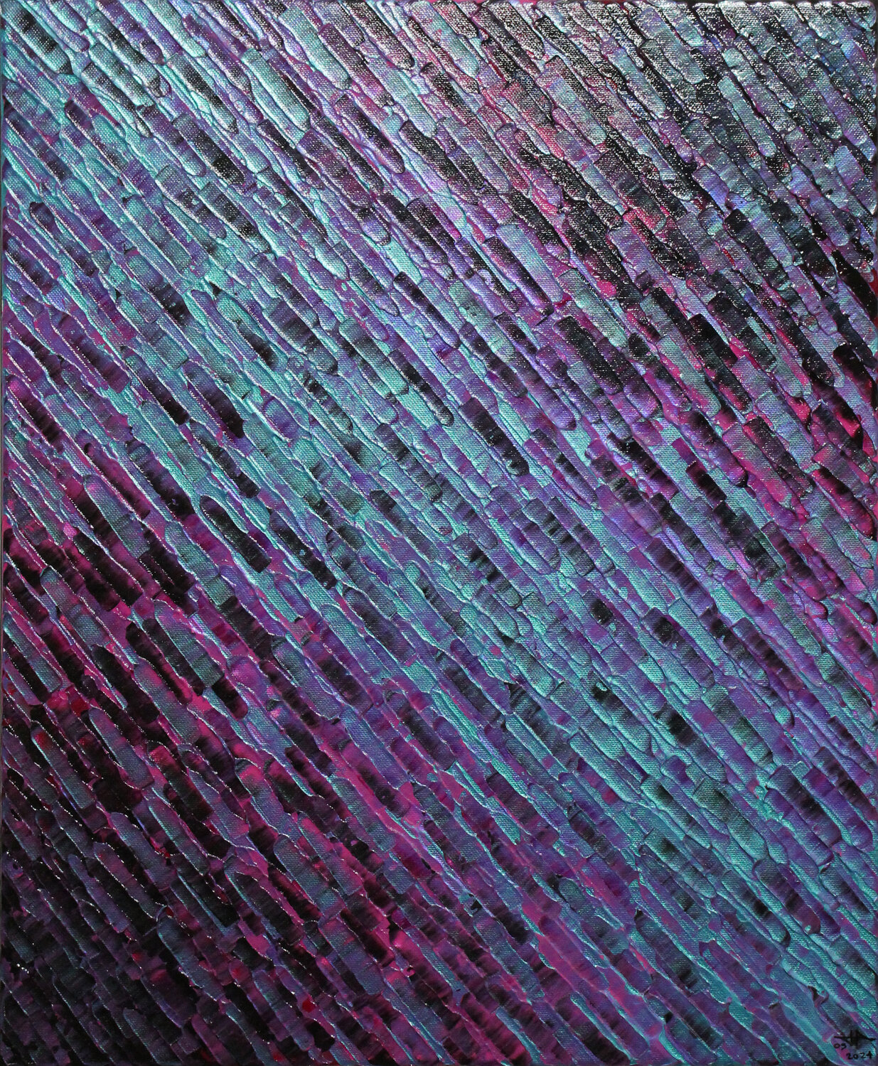 Diagonale bleue rose Jonathan Pradillon