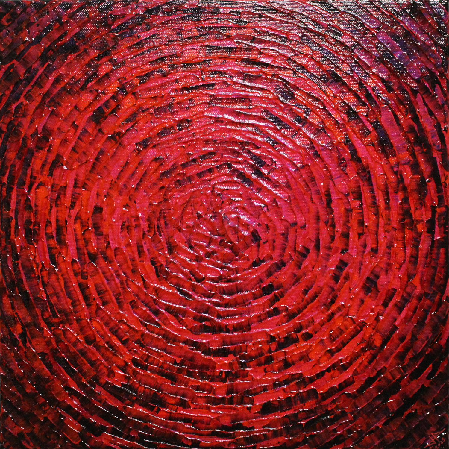 Éclat concentrique rouge Jonathan Pradillon