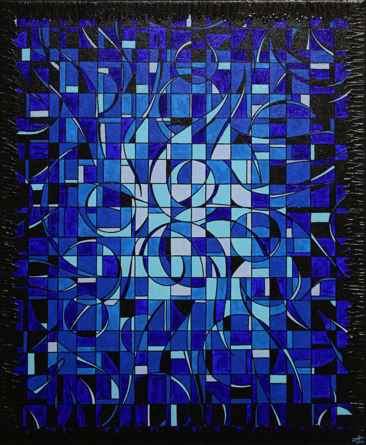 Fragmentation bleue envoûtante Jonathan Pradillon