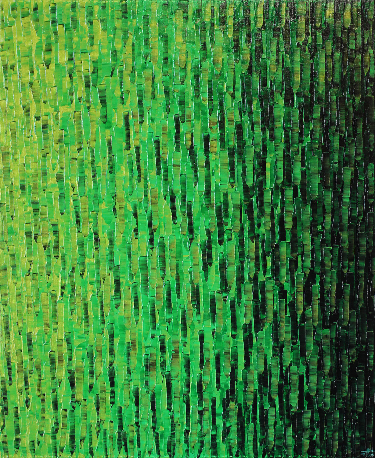 Dégradé vert irisé Jonathan Pradillon