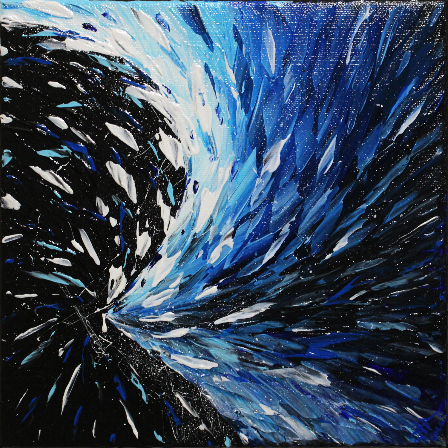 Éruption blanche et bleue Jonathan Pradillon