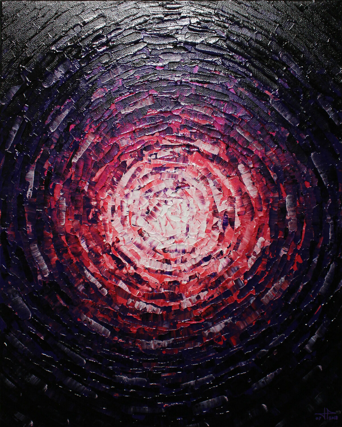 Éclat de lueur rose violette Jonathan Pradillon