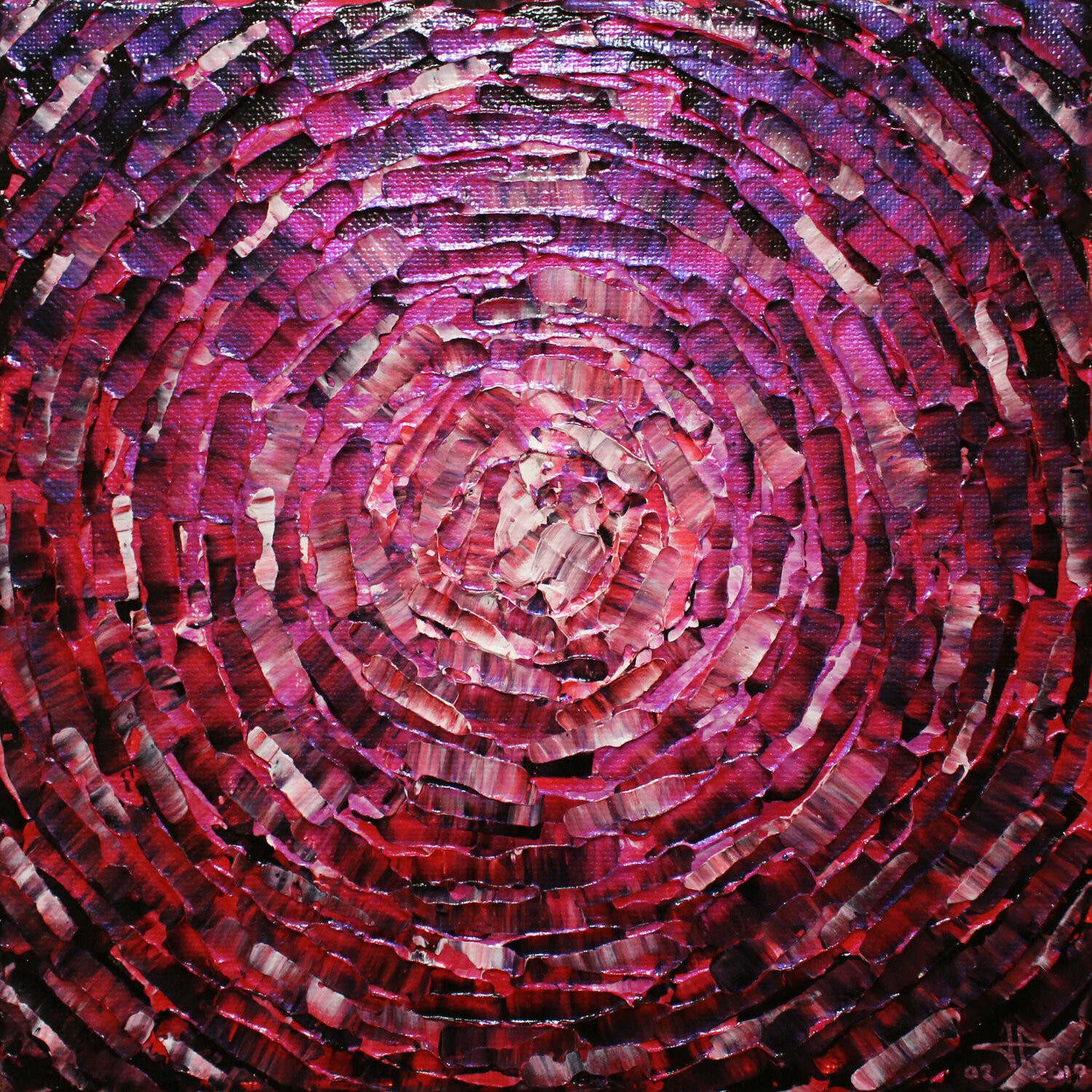 Petit éclat de lueur rose iridescente Jonathan Pradillon