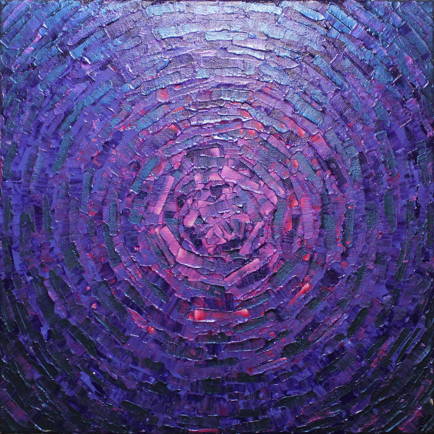 Éclat de lueur rose violette iridescente Jonathan Pradillon