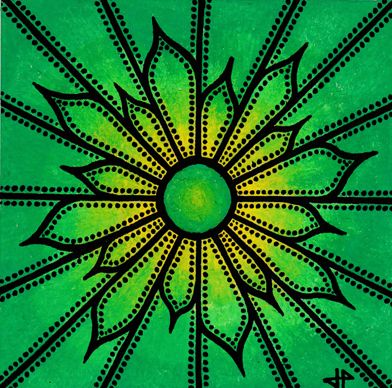 Fleur verte Jonathan Pradillon