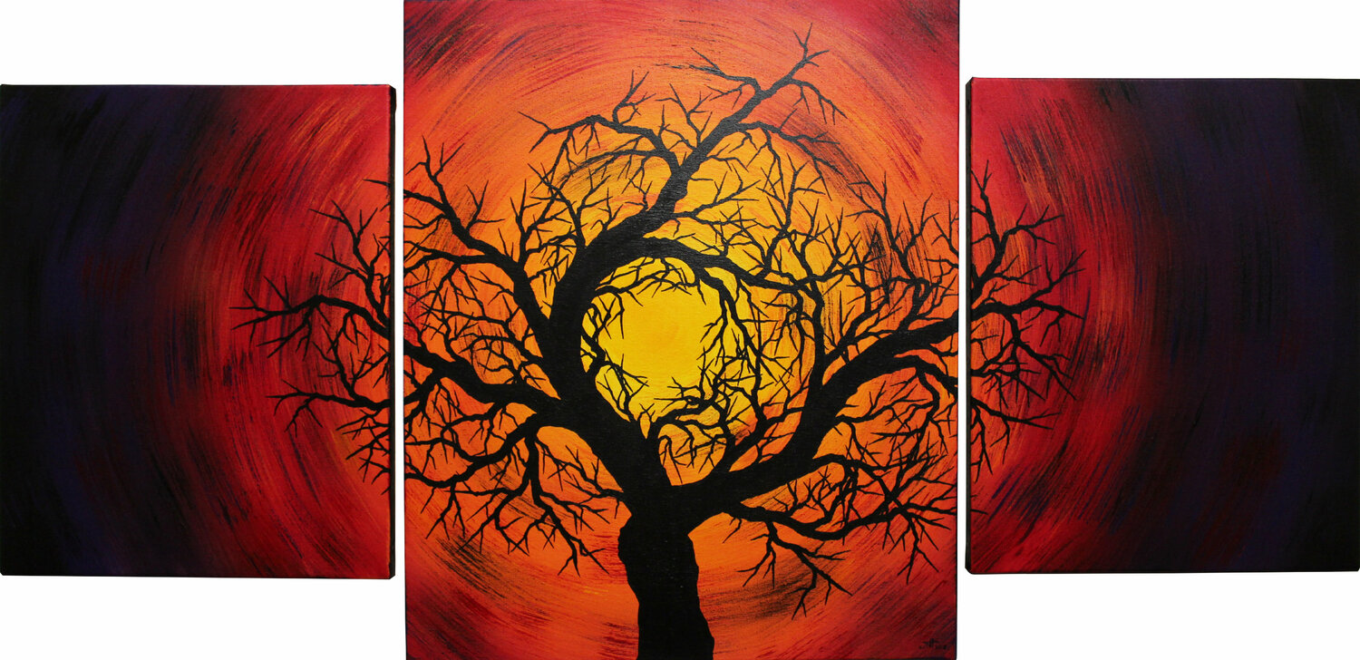 Silhouette d’arbre noir Jonathan Pradillon