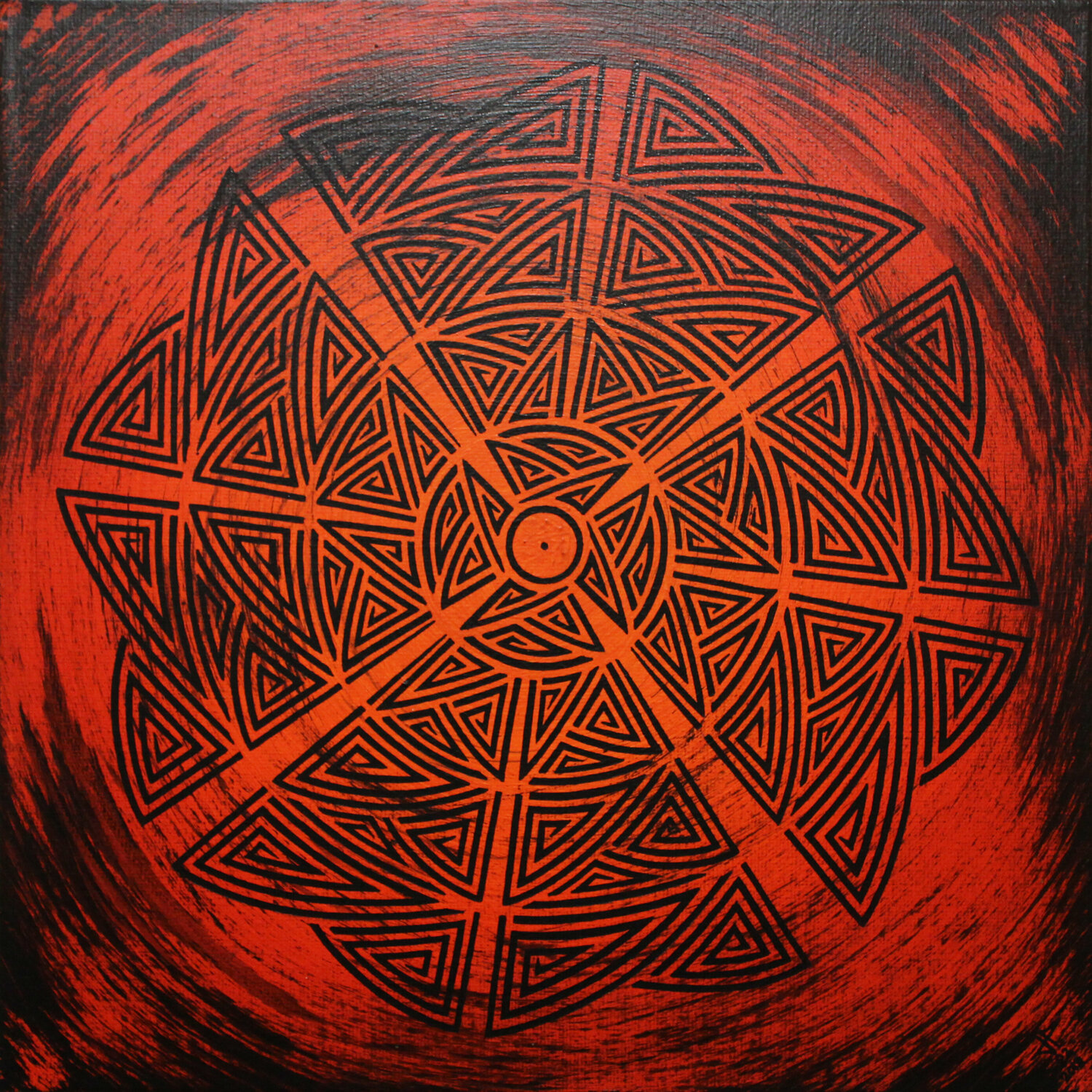 Orange tribal Jonathan Pradillon