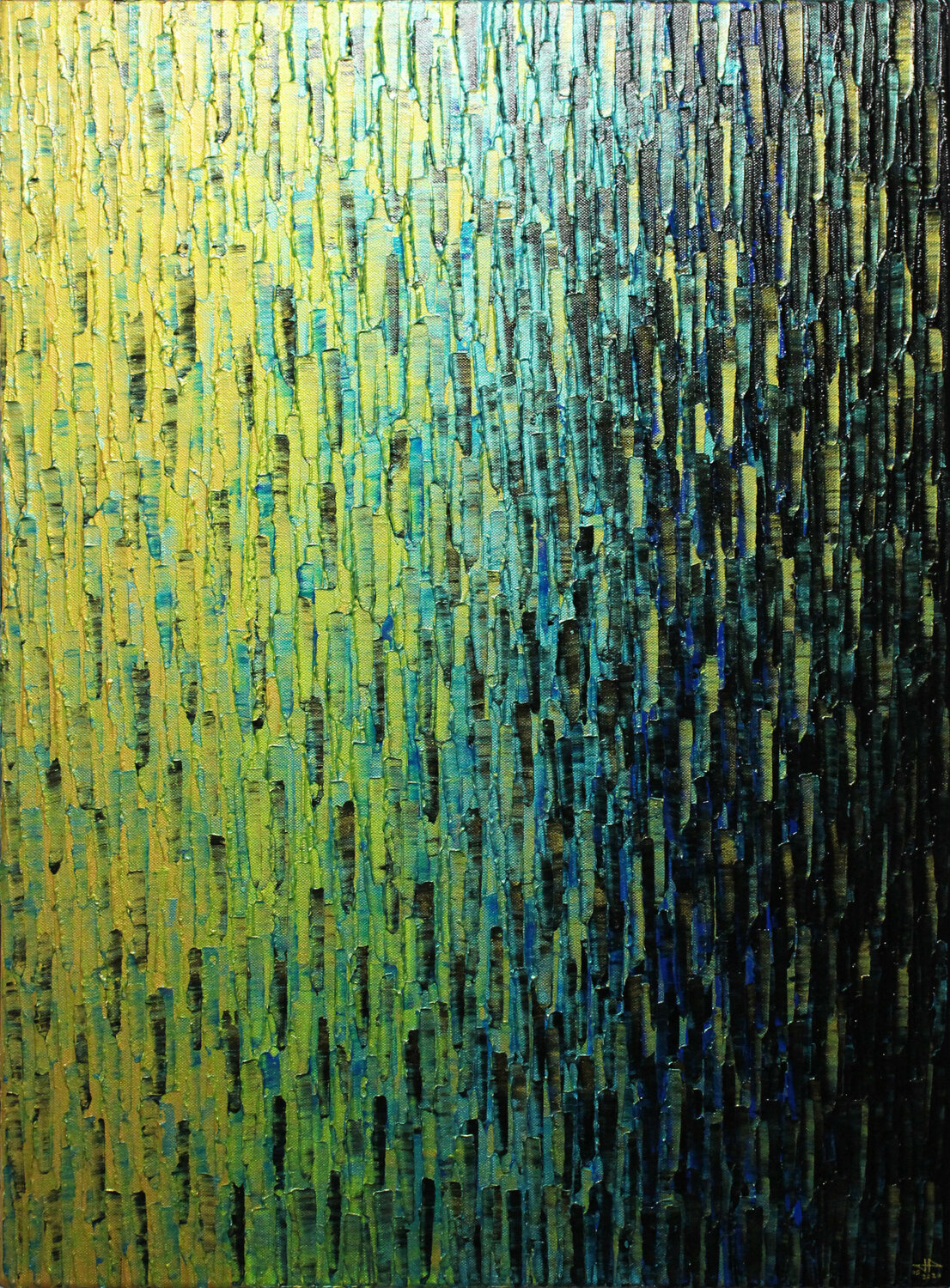 Fondu or vert bleu iridescent Jonathan Pradillon