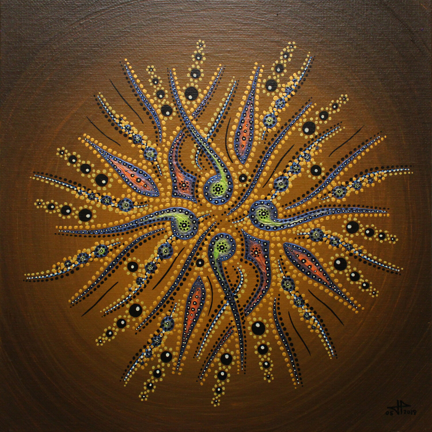 Mouvement de formes marrons Jonathan Pradillon