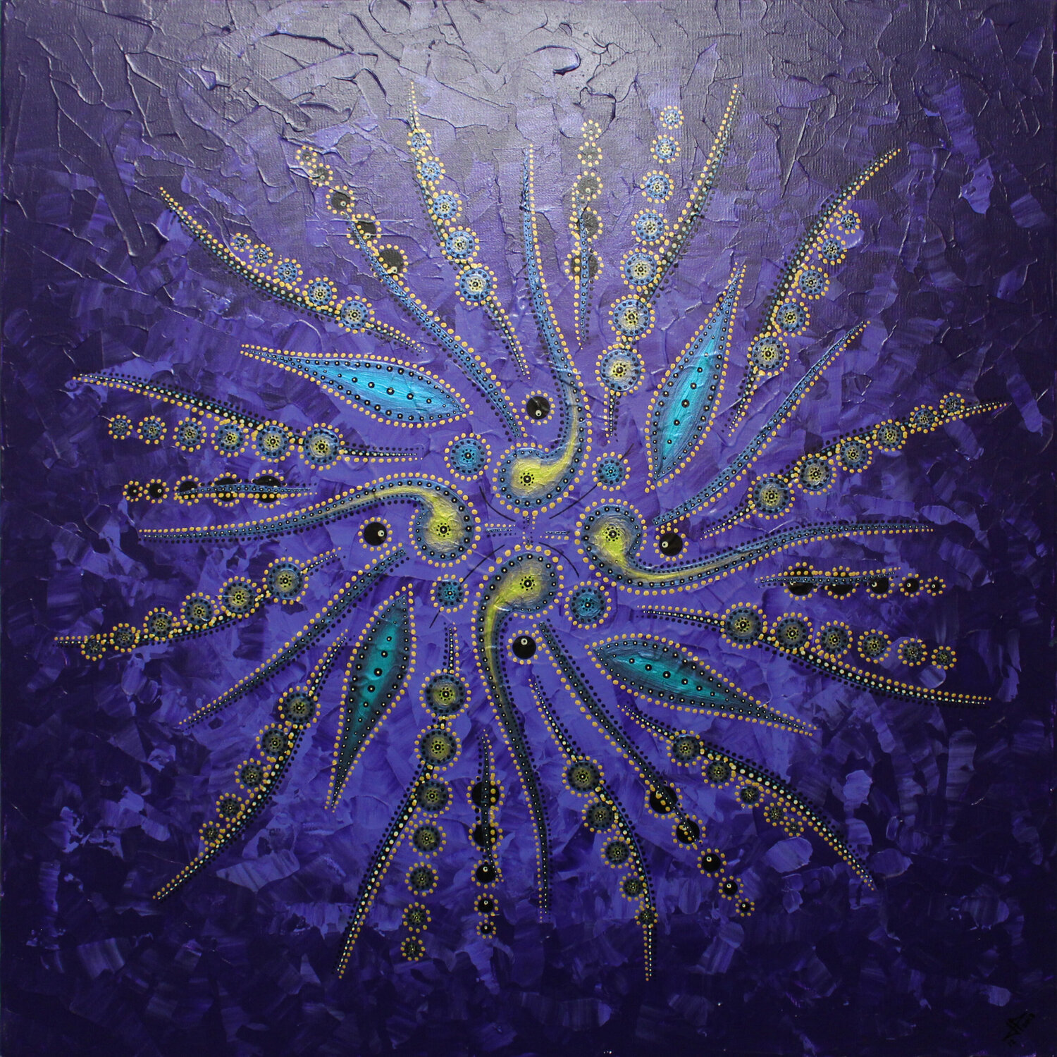 Mouvement de formes abstraites / Violet Jonathan Pradillon