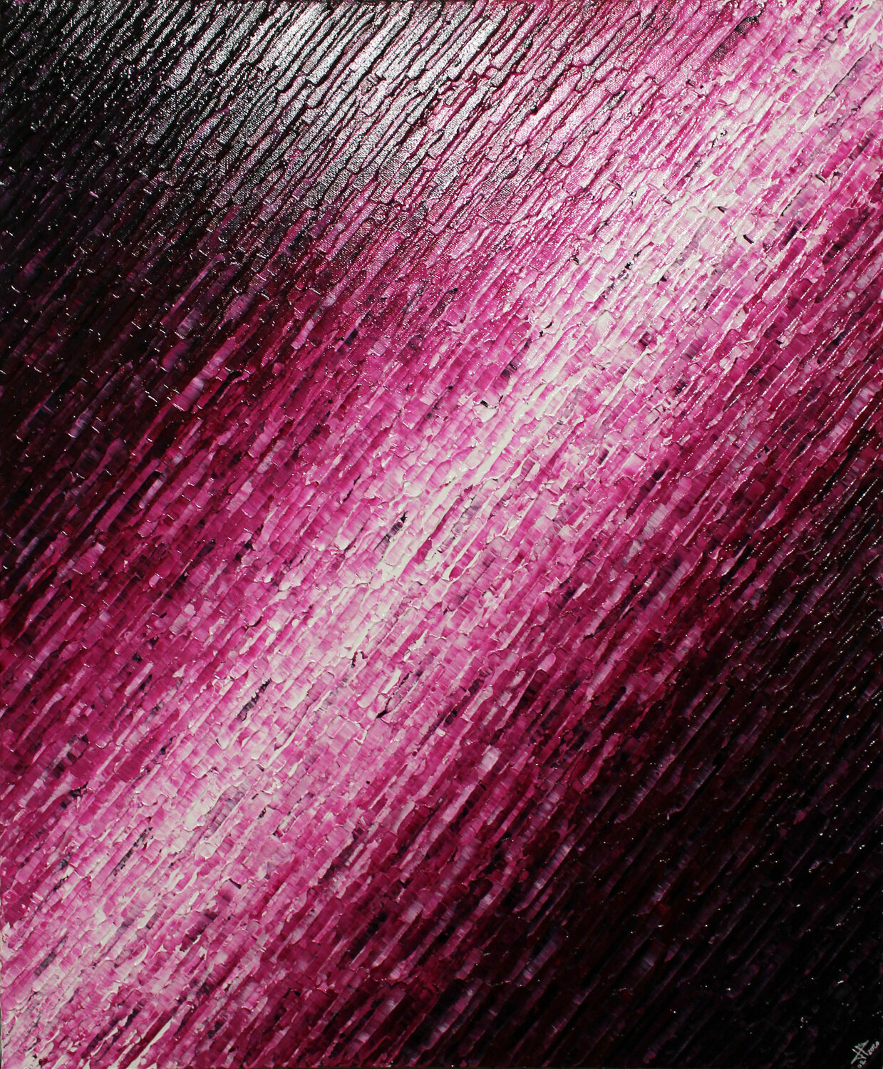 Texture couteau blanc rose Jonathan Pradillon
