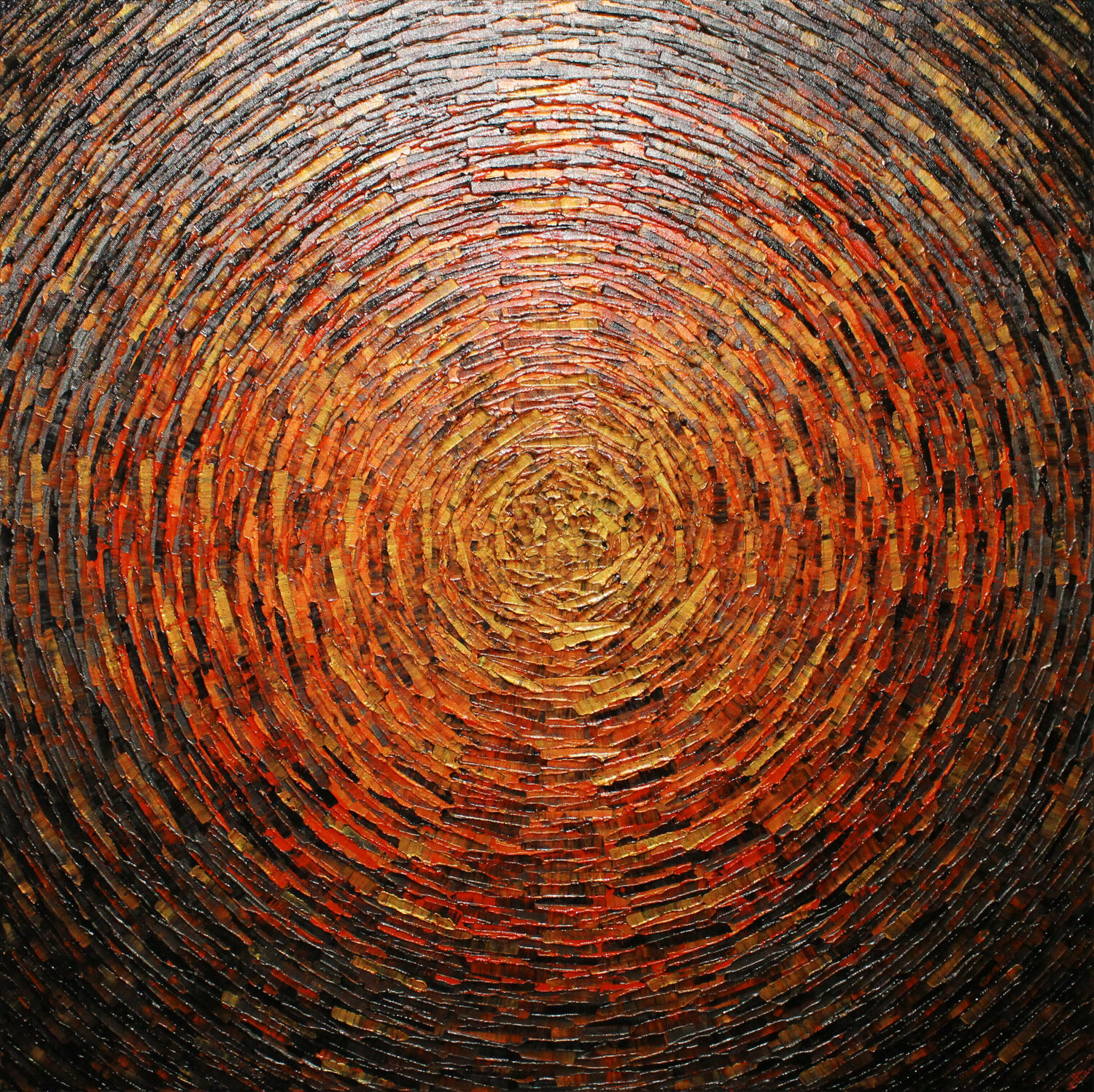 Grand éclat couleurs doré rouge graphite Jonathan Pradillon