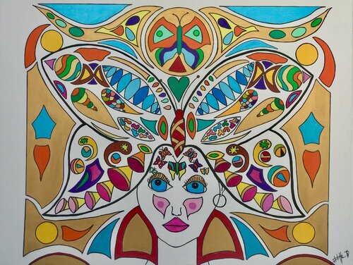 Miss borboleta di Philippe Seigle, Pittura in vendita su Singulart