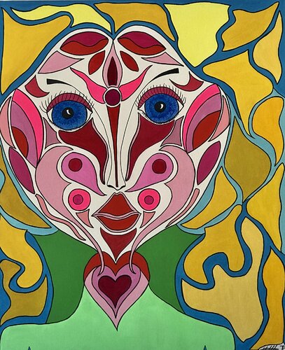 Pétales roses van Philippe Seigle, Schilderij te koop op Singulart