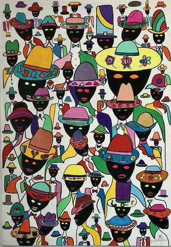 Hat time van Philippe Seigle, Schilderij te koop op Singulart