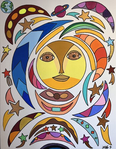 Fly me to the moon von Philippe Seigle, Malerei kaufen auf Singulart