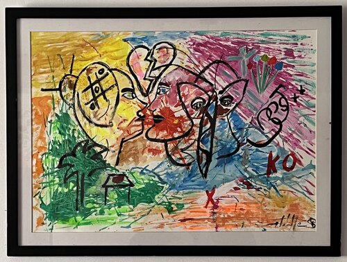 Conflit di Philippe Seigle, Opera su carta in vendita su Singulart