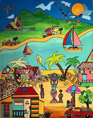 Une magnifique journée by Philippe Seigle, 油畫 for Sale on Singulart