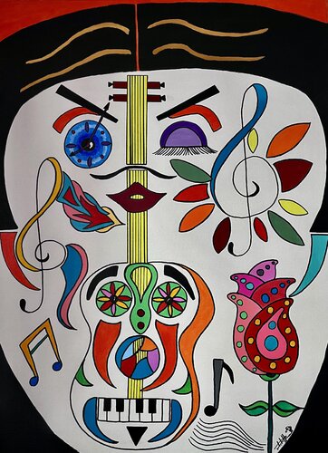 Calavera swing von Philippe Seigle, Malerei kaufen auf Singulart