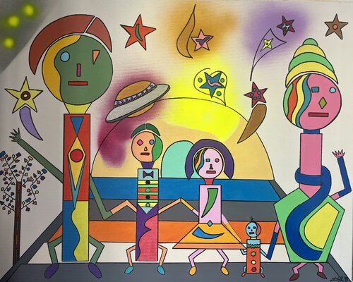 NOUS VOILA van Philippe Seigle, Schilderij te koop op Singulart