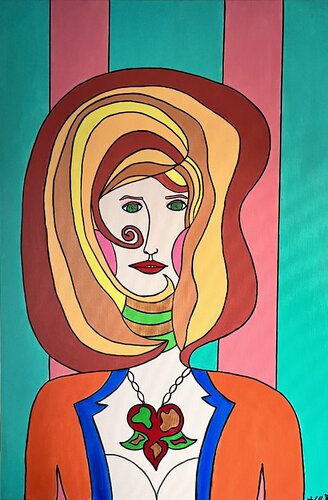 L’ange blond by Philippe Seigle, Painting for Sale on Singulart