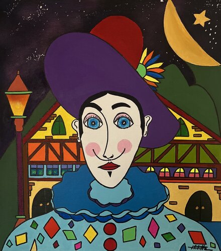 Pierrot tendresse de Philippe Seigle, Pintura a la venta en Singulart