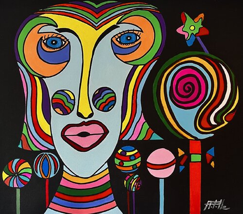 Lolie cute van Philippe Seigle, Schilderij te koop op Singulart