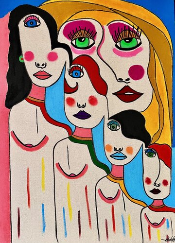 En attendant by Philippe Seigle, Painting for Sale on Singulart
