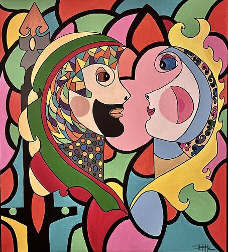 Amour princier von Philippe Seigle, Malerei kaufen auf Singulart