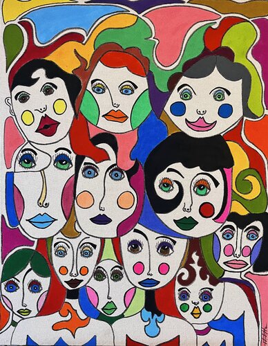 Les inséparable di Philippe Seigle, Pittura in vendita su Singulart
