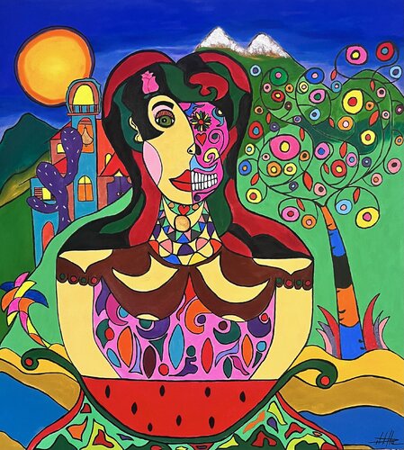 Viva mi vida van Philippe Seigle, Schilderij te koop op Singulart