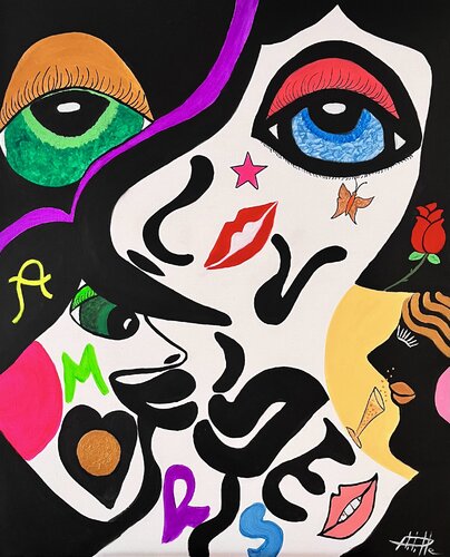 Le noir de l’espoir van Philippe Seigle, Schilderij te koop op Singulart