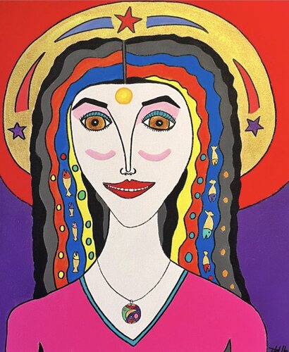 La porteuse de lumière van Philippe Seigle, Schilderij te koop op Singulart
