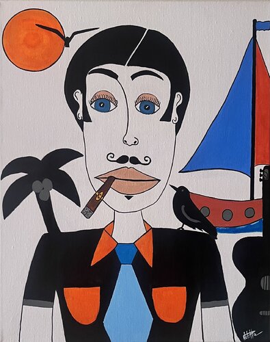 Portrait d’un gentleman cubain by Philippe Seigle, Painting for Sale on Singulart