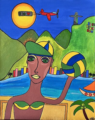Rio coeur battant de Philippe Seigle, Pintura a la venta en Singulart